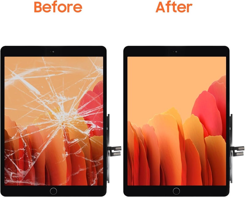 AGCUT for iPad 7th/8th Generation Screen Replacement for iPad 10.2 A2270 A2428 A2197 A2200 Screen Replacement for iPad 8 Digitizer Touch Glass Sensor Black+Home Button+Installation Video - Image 5